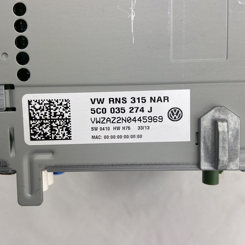 5C0035274J Original VW RNS 315 RNS315 Navigation System US Software #141 - Picture 3 of 5
