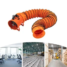 Portable 12" Extractor Blower Fan w/ 5m Duct Hose Ventilator Industrial Exhaust
