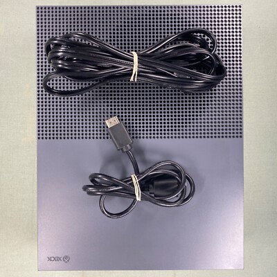 Xbox One S 500 GB Storm Gray Console (Model 1681) Includes Wires Tested 