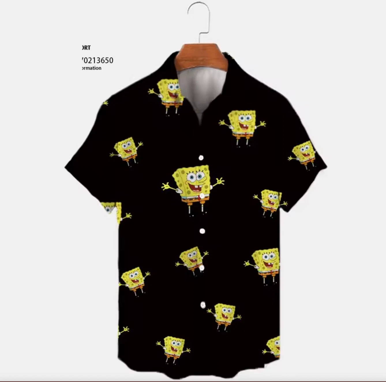 Mens SpongeBob SquarePants Hawaiian Shirt