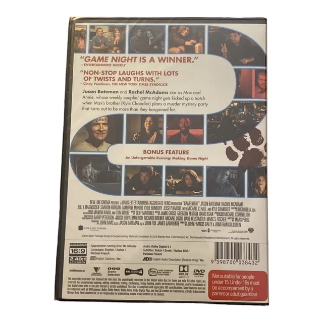 Game Night (DVD, 2018) for sale online eBay