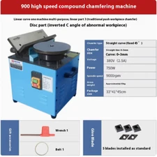 Desktop Composite Slide Metal Chamfering Machine Round Arc Straight Edge
