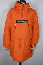 Napapijri Rainforest Men'd Long Parka Jacket Winter Orange Puffin size M