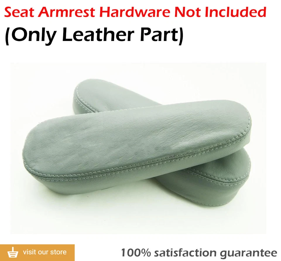 Seat Armrest Leather Synthetic for Chevrolet Express 1500 2500 3500 03-17 Gray - Image 2 of 4