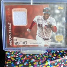 2019 Topps Major League Material 150th Anniversary #MLM-JM JD Martinez /150 MEM