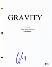 GEORGE CLOONEY SIGNED AUTOGRAPH GRAVITY FULL SCRIPT BECKETT BAS