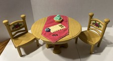 Fisher Price Briarberry Bears Dining Set With Table Runner Tray And Fruit Basket