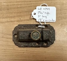 1414–Antique Cast Iron Late 1800s Cupboard Cabinet Latch Complete Pat’d. 1871
