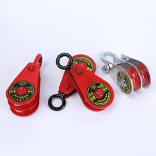Heavy Duty Swivel Single Wheel Pulley Block Rigging Lifting Rope Lifter
