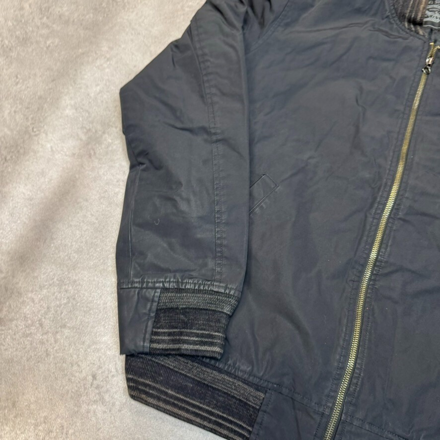 Levis Bomber Jacket Mens Large Full Zip Thermore Quilted Coat, Black image 6