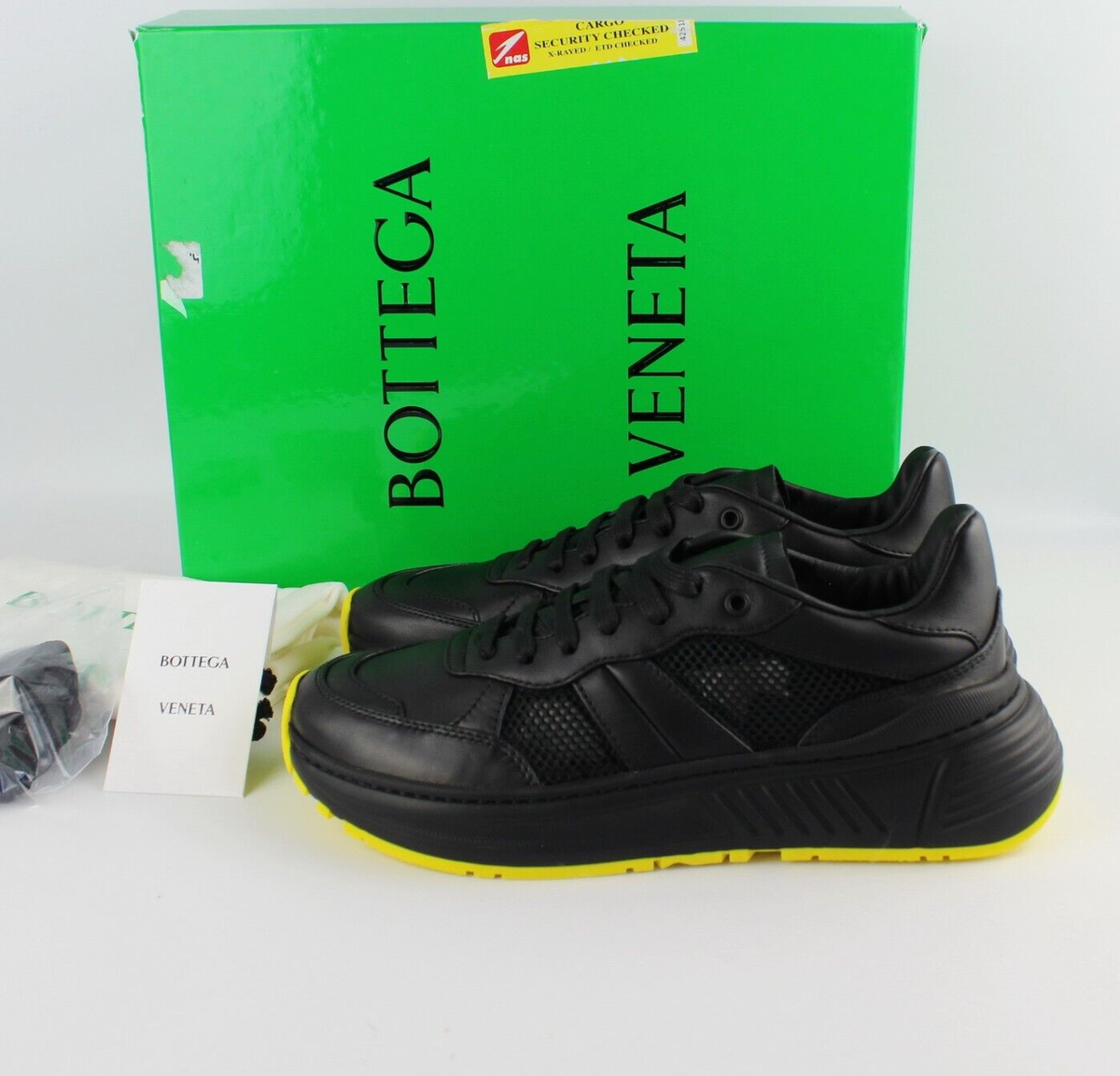 New BOTTEGA VENETA Leather Sneaker, Black, EU41, MSRP $790 | eBay