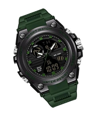 Mens Watches Outdoor Sports Digital Wrist Watch LED Stopwatch Multi-Function for