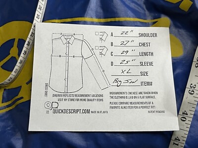 Veste vintage en satin swingsters Big John Downriggers homme XL