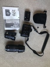 Nikon D D70 Digital SLR Camera - With 70-300mm Lens 18-70mm lens Charger