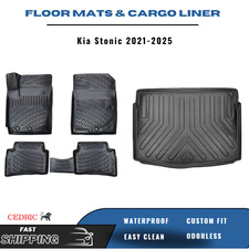 Car Floor Mats & Trunk Cargo Liner for Kia Stonic 2021-2025 3D TPE FULL Set