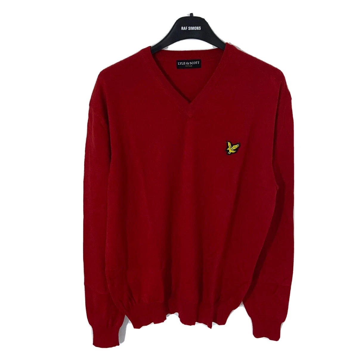 Lyle and Scott Red Jumper Large eBay