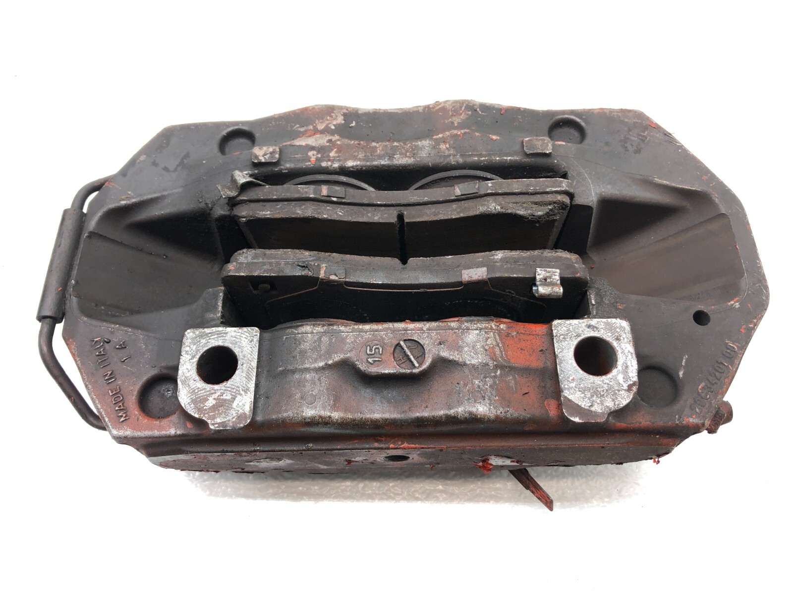 2014-2019 MASERATI GHIBLI BASE RWD FRONT BRAKE CALIPER SET 4 PISTON OEM.