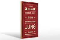 Holzschild Spruch 12X18 Cm Ich Bin Nicht Alt Schild