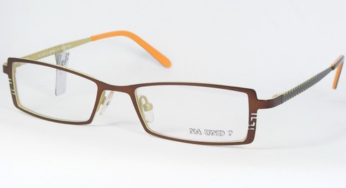 NA UND? Design MARION RAMM 53F801 M BROWN CARAMEL EYEGLASSES 50-17-140mm (NOTES)