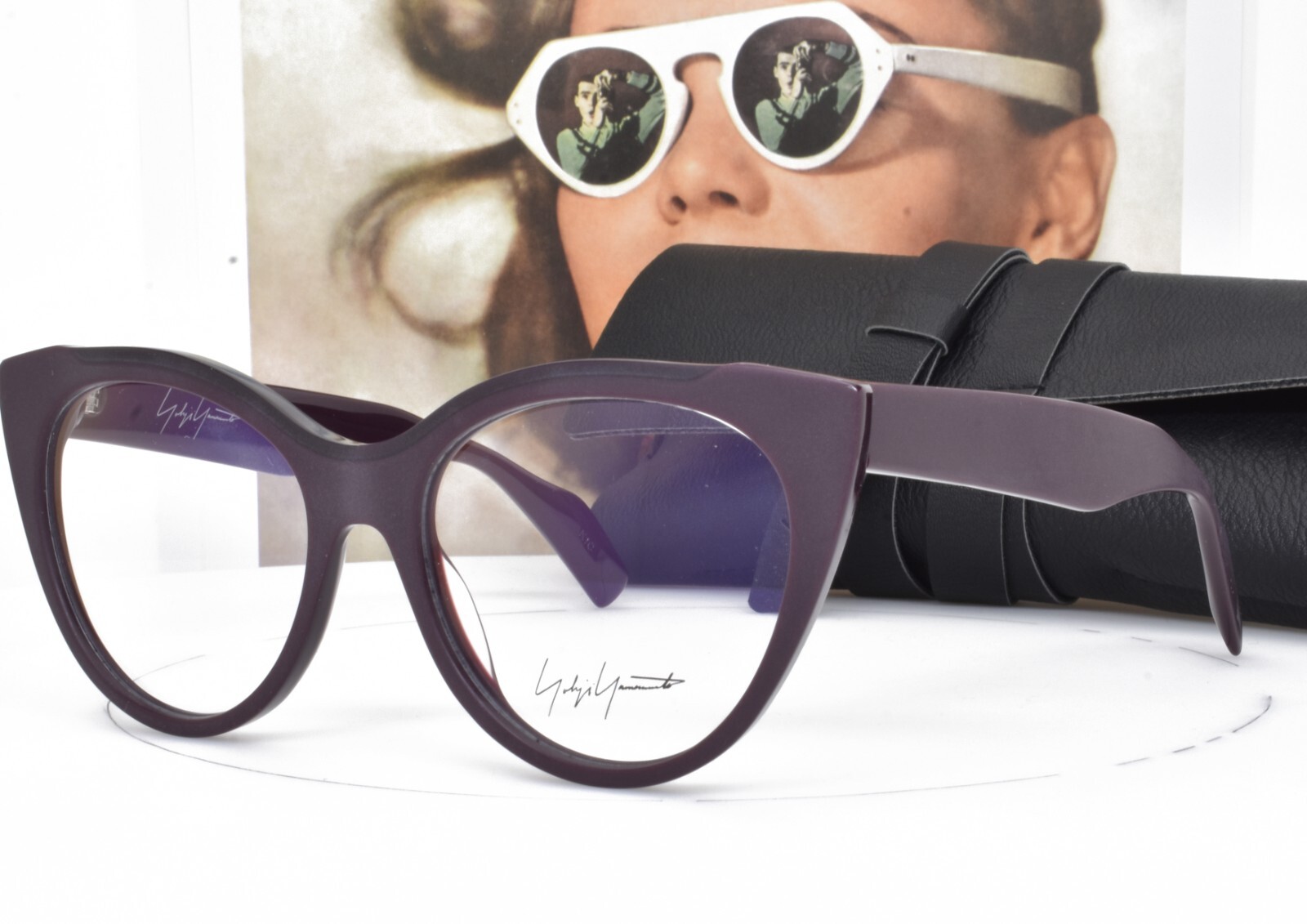 Очки Йоджи Ямамото Фиолетовый кошачий глаз Франция 54-17-145 1034 771 50490₽