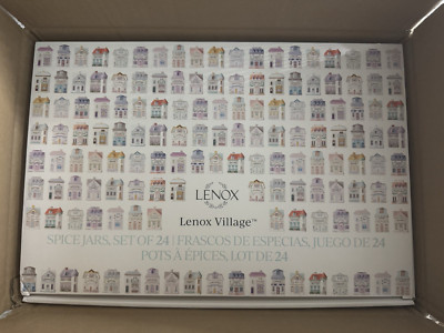 2024 Lenox Spice Village ~ 24 Piece Spice Jars Complete Set ~ Brand New