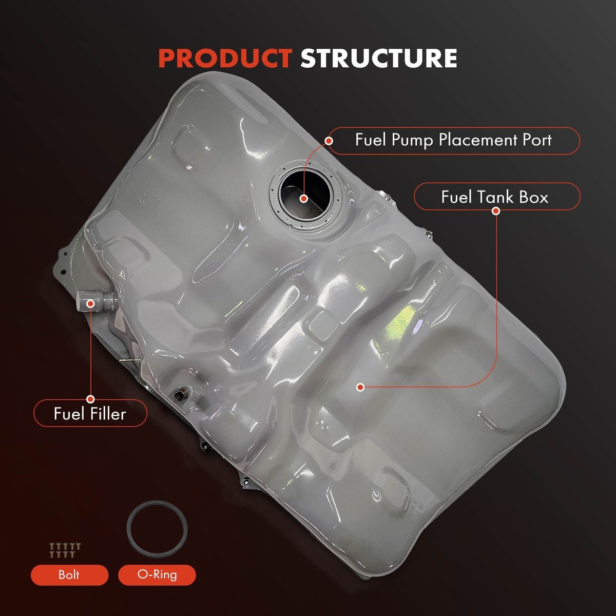 18.5 Gallons Fuel Tank for Toyota Camry 04-11 2.4L 2.5L 3.0L 3.3L