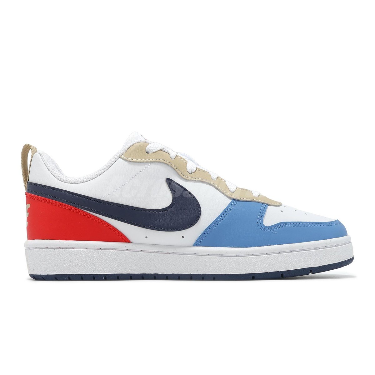 Nike Court Borough Low Recraft GS White Blue Crimson Kids Youth