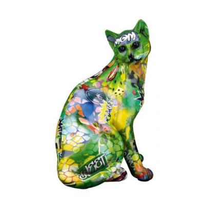 Gilde/Casablanca Design Figur Katze ''Street Art'' Graffiti 37394 TOP Geschenk