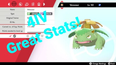 Pokemon Sword and Shield Shiny Venusaur [NOT hacked]