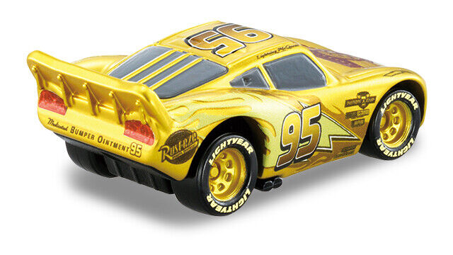 Disney Pixar The World of Cars Golden Lightning McQueen Golden Edition New  887961970890