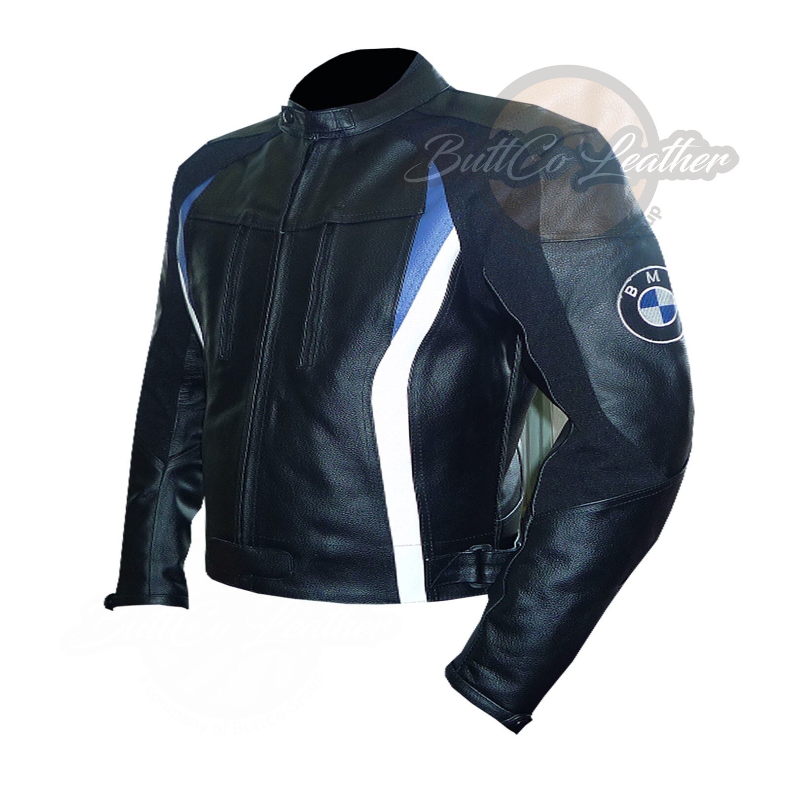 Giacca in pelle BMW per motociclista foto 4