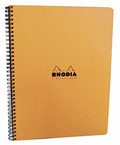 Rhodia 193409C, Quaderno classico a spirale 160 pagine, Arancio, 22,5 x (g3g)