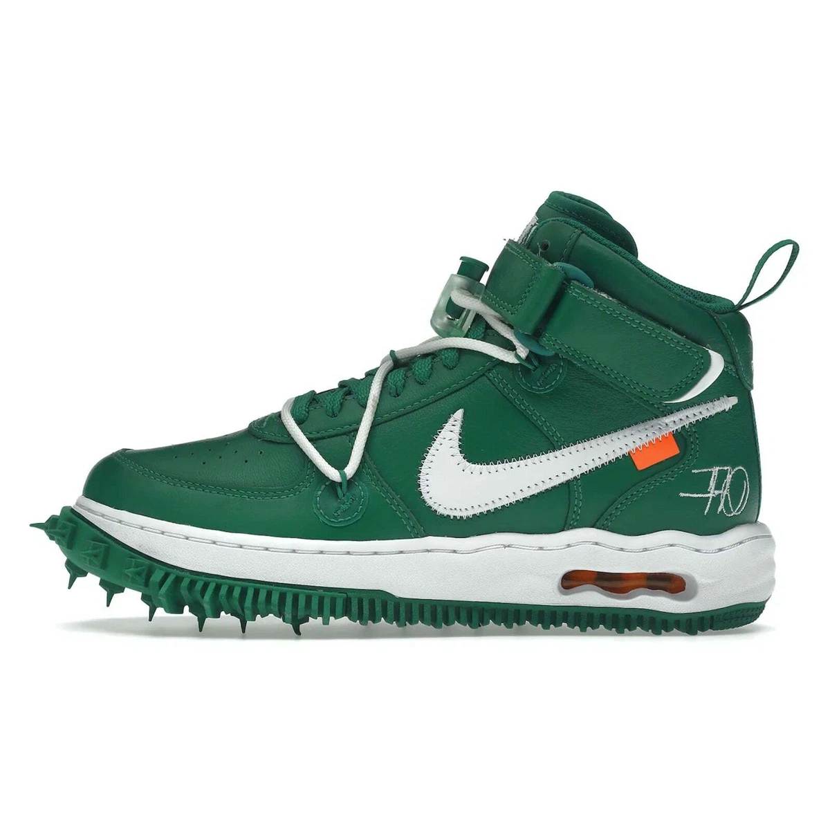 Nike Air Force 1 Mid Off-White Pine Green (M) | eBay