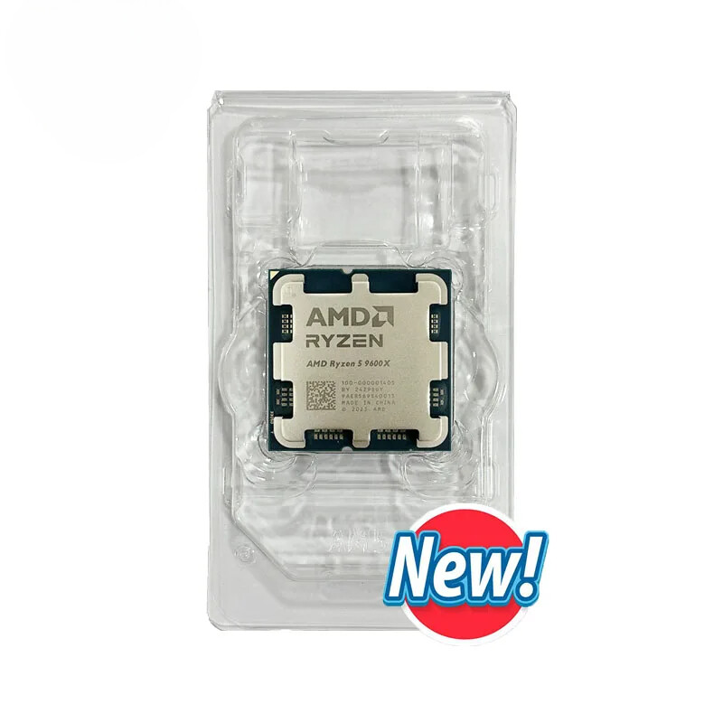 AMD New Ryzen 5 9600X Processor 5.4GHz 6-Core 12-Thread 38MB