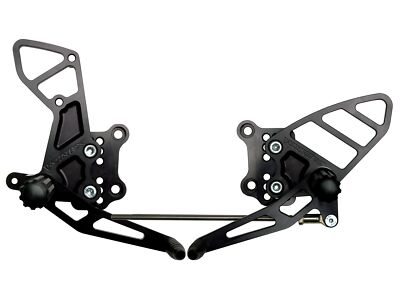 Vortex Racing Adjustable Rear Set Black For Suzuki GSXR750 00-05 RS503K