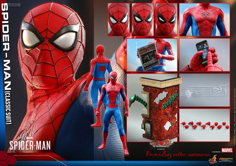 Perfect Hot Toys 1/6 Vgm48 Spider-Man (Classic Suit) In Stock New