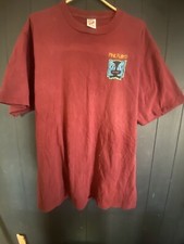 Pink Floyd Division Bell Band Shirt Burgundy Red XL VTG 90  s 1994