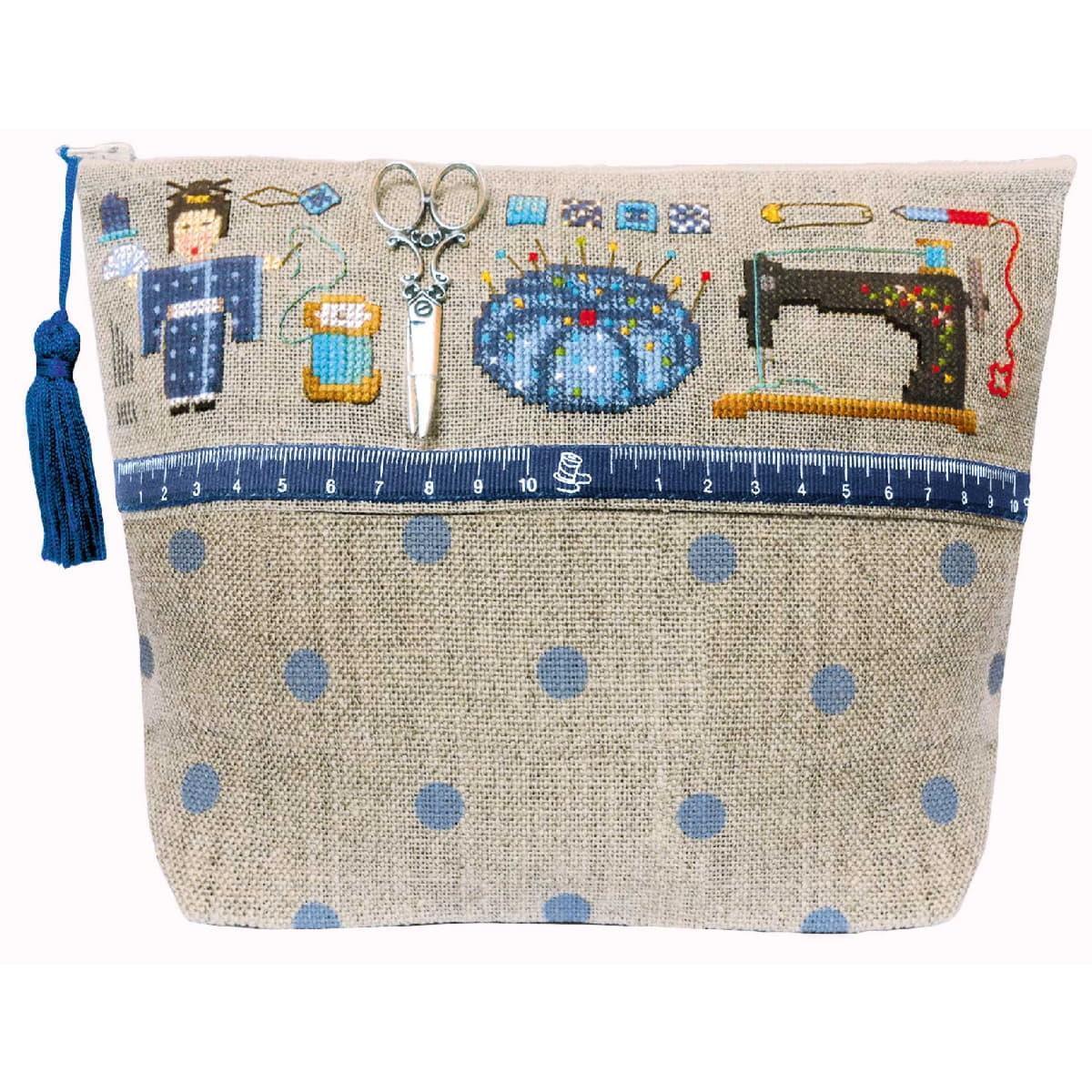 Le Bonheur des Dames bag counted cross stitch kit ""Pochette Couture Japanese"", 2