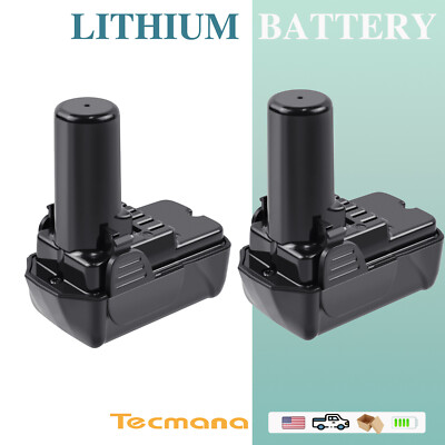 2Pack 4000mAh 10.8V/12V Battery for Hitachi BCL1015 BCL1030 329369 331065 329370