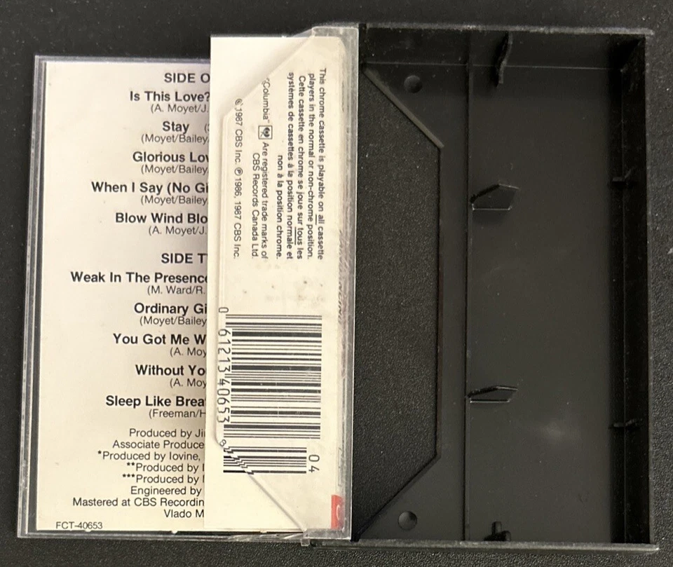 Alison Moyet Raindancing FCT40653 Cassette Tape Is This Love? (CBS 1987 Used) - Image 3 of 4