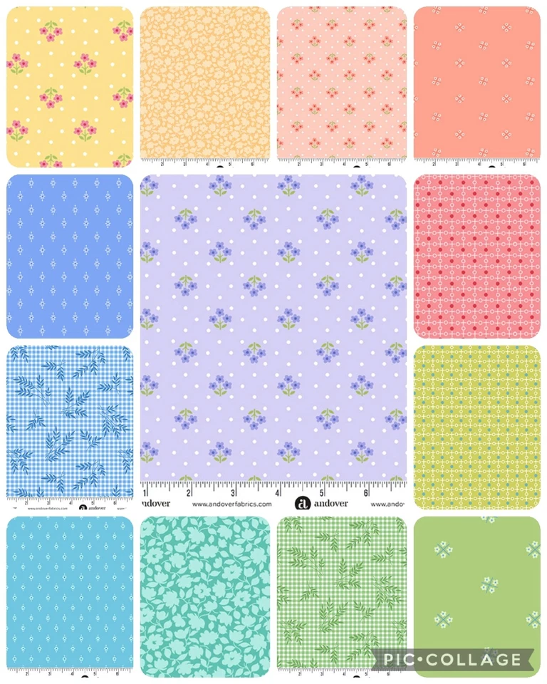 PLAIN and SIMPLE low volume small prints Andover Fabrics Colorful fabrics 13 FQB - Image 2 of 4