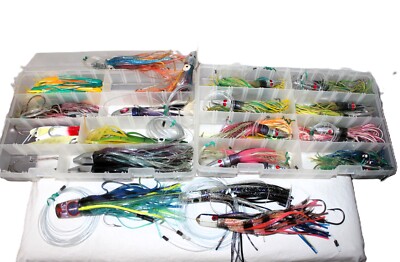 Esca In Piuma Bianca/blu Extreme Fishing – 5 Pollici, Per Tonno, Dorado, Mahi-mahi, Ono
