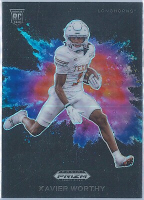 2024 Panini Prizm Draft Picks Xavier Worthy Black Color Blast #CB