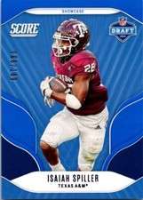 2022 SCORE NFL DRAFT SHOWCASE PARALLEL #D16 ISAIAH SPILLER 006/100