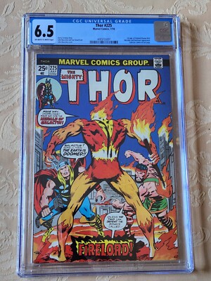 The Mighty Thor,#225,CGC 6.5, 1st Ap of Firelord,Hercules,Destroyer, Marvel 1974