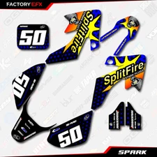 Blue Spark Racing Graphics Kit fits 04-12 Honda Crf50 CRF 50 Decals Sticker kit