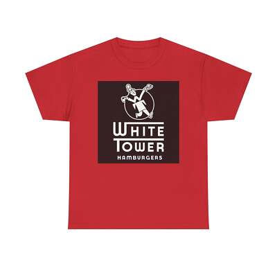 White Tower Hamburgers Logo Restaurant Chain T-Shirt