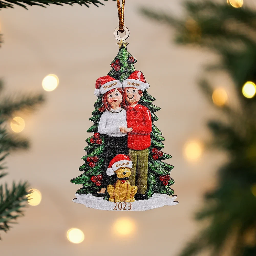 Christmas ornaments for best sale newly married couple