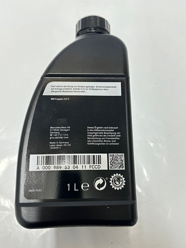 1 Liter Original Mercedes AMG High Performance Motoröl MB 229.5 0W-40 Premium - Picture 4 of 4