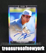 2024 Pulse Baseball Tyler Stuart Silver Autograph New York Mets Auto Card#A-TST 